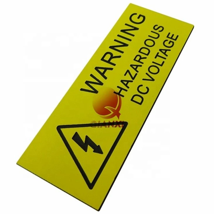 PVC Acrylic Warning Asset Tags factory