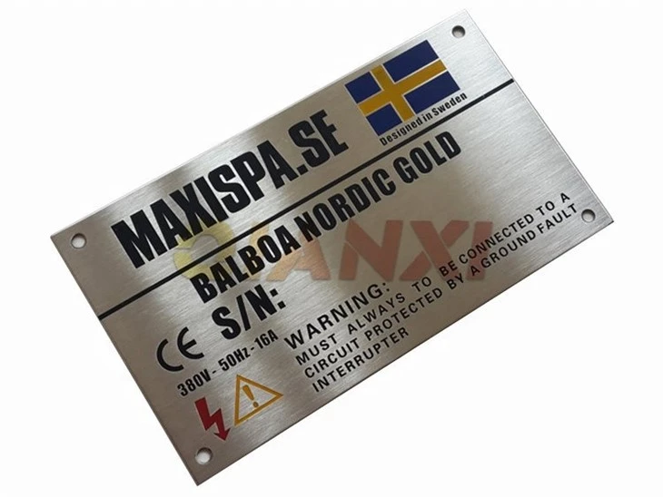 Printed Metal Equipment Nameplate best