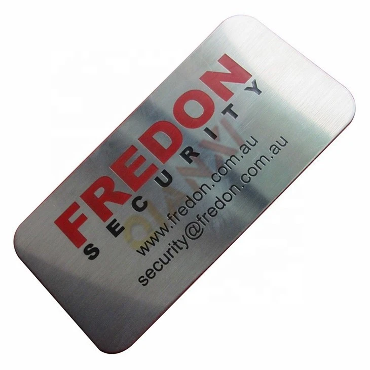 Printed Metal Equipment Nameplate high quality